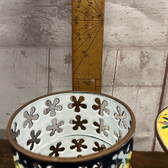 Kelvin Chen Enameled Copper Candle Holder - Picture 8 of 10